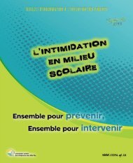 L'intimidation en milieu scolaire