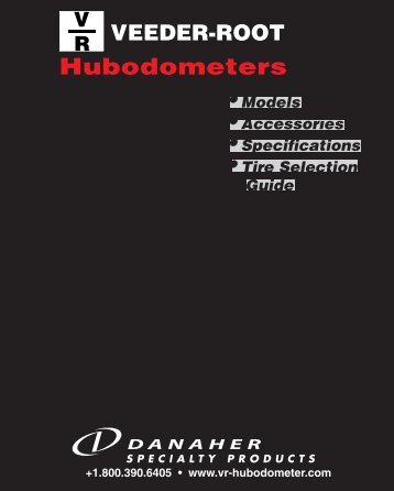 Hubodometers - Danaher Specialty Products