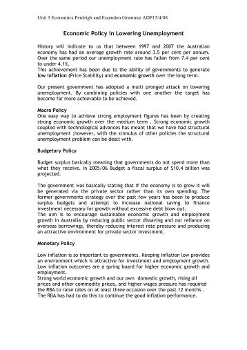 Policies that encourage Employment.pdf - PEGSnet