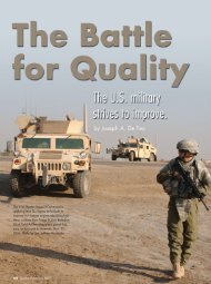 The Battle for Quality_US Military Strives to Improve ... - Juran Institute