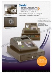 Sam4s ER-260 Cash Register Brochure - Anchor Data Systems