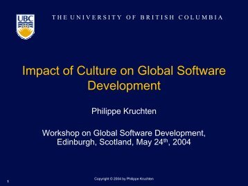 Keynote - Workshop on Global Software Development