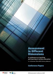 Assessment in Different Dimensions - RMIT University