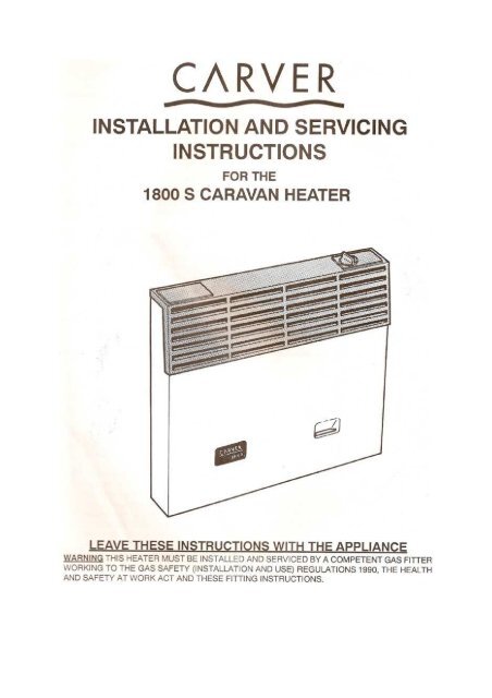 Carver 1800 S heater