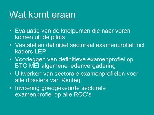 Regionale examenprofielen - MBO Raad