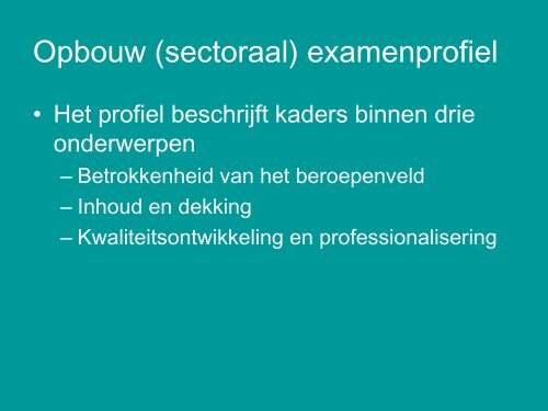 Regionale examenprofielen - MBO Raad