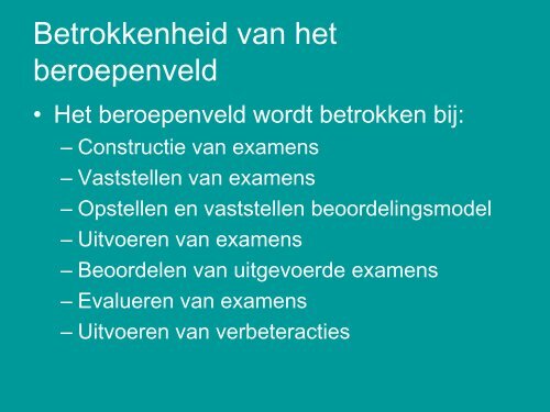 Regionale examenprofielen - MBO Raad