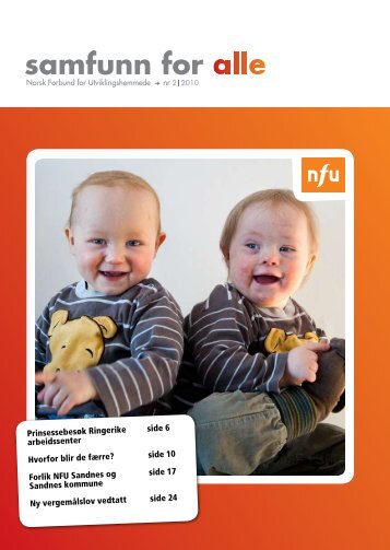 Her kan du lese Samfunn for alle nr. 2 2010 - NFU