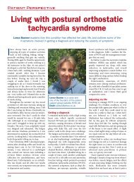 Living with postural orthostatic tachycardia syndrome - Internurse