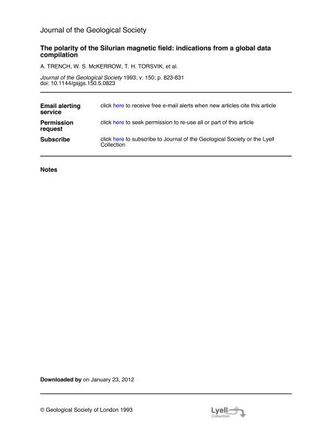 Journal of the Geological Society - Earth Dynamics Group @ UiO