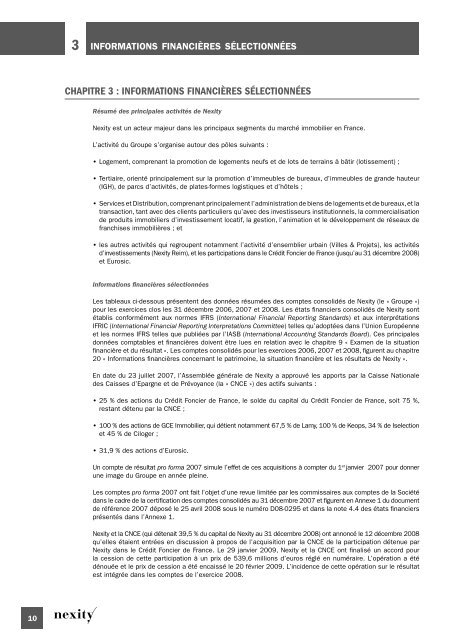 Document de rÃ©fÃ©rence 2008 (.pdf 1.62 Mo) - Nexity