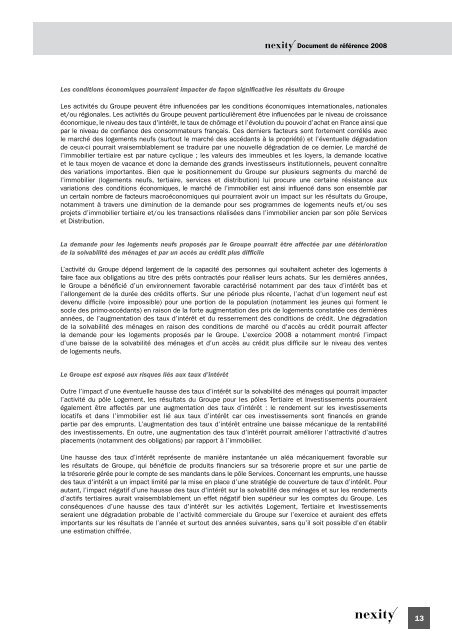 Document de rÃ©fÃ©rence 2008 (.pdf 1.62 Mo) - Nexity