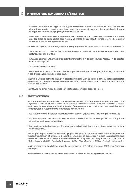 Document de rÃ©fÃ©rence 2008 (.pdf 1.62 Mo) - Nexity