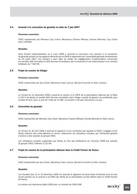 Document de rÃ©fÃ©rence 2008 (.pdf 1.62 Mo) - Nexity