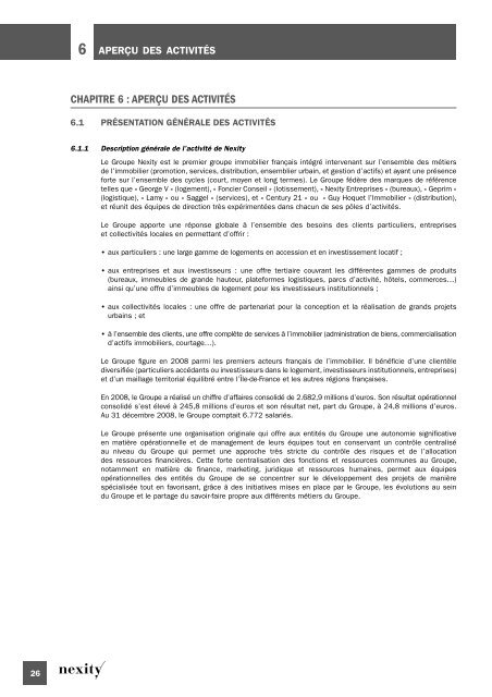 Document de rÃ©fÃ©rence 2008 (.pdf 1.62 Mo) - Nexity