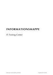 INFORMATIONSMAPPE It-Testing-Center