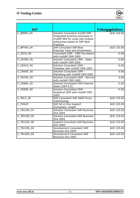 INFORMATIONSMAPPE It-Testing-Center