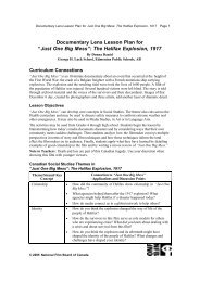 Documentary Lens Lesson Plan for “Just One Big Mess”: The Halifax ...