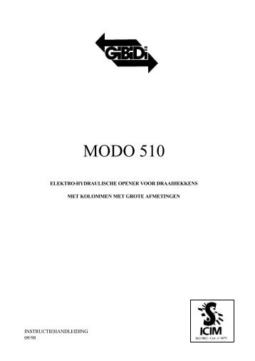 Modo 510 - Euro 51: opener en sturing - GiBiDi