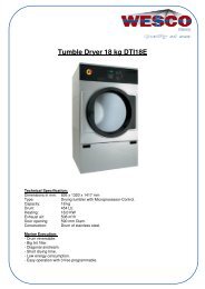 Tumble Dryer 18 kg DTI18E - WESCO-Navy