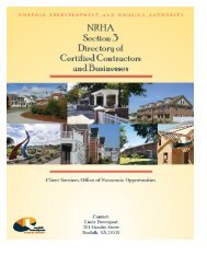 NRHA Section 3 Directory of Certified Contractors and Businesses