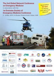 the 2nd Global Network Conference on Emergency Medicine