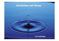 Oscillations and Waves - Center for Gravitation and Cosmology