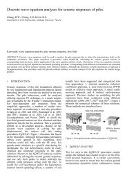 Discrete wave equation analyses for seismic responses of piles