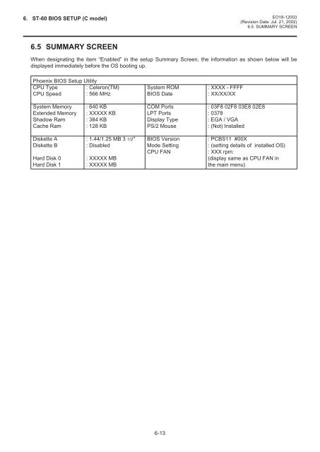 EO18-12003 - toshiba tec europe