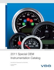 2011 Special OEM Instrumentation Catalog - Vehicle Controls
