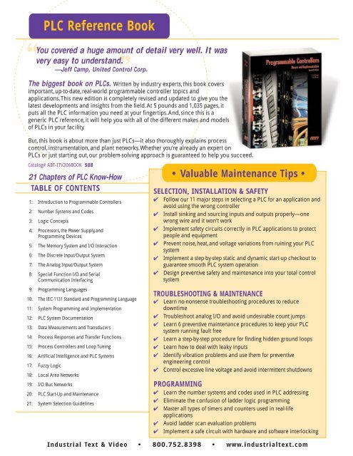 Programmable Controllers: Theory and Implementation