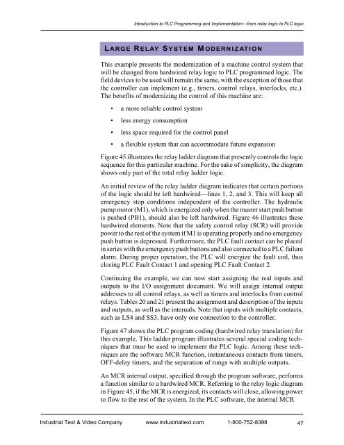 Programmable Controllers: Theory and Implementation