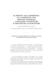 il diritto alla residenza - Avvocato di strada