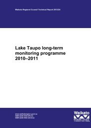 Lake Taupo long-term monitoring programme 2010Ã¢Â€Â“2011 - Waikato ...