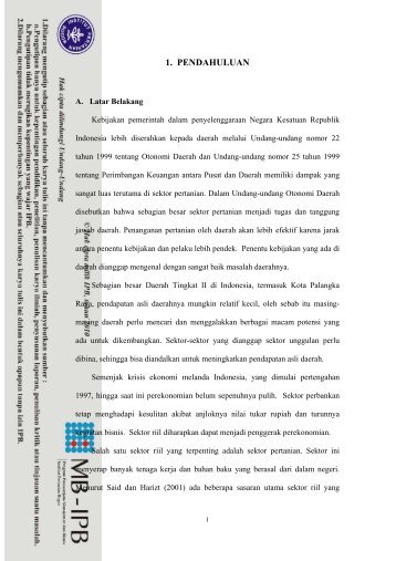 analisis kelayakan investasi proyek perkebunan jelutung di ... - CORE