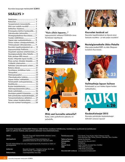 Asukastiedotuslehti 2/2013 - Kouvola