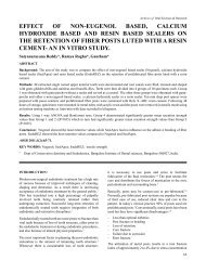 effect of non-eugenol based, calcium hydroxide based and ... - AOSR