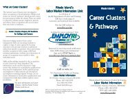 Career Clusters & Pathways - RI Department of Labor and Training