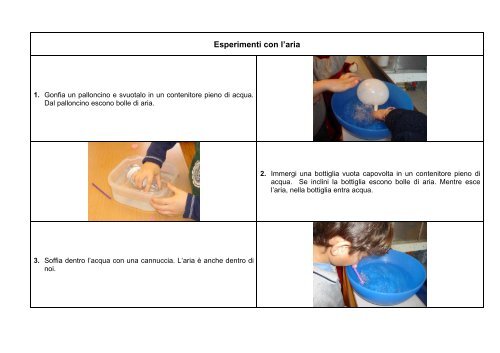 Esperimenti con l'aria - Scuola3D