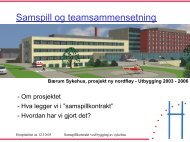 Samspill og teamsammensetning. Samspillskontrakt ved bygging av ...