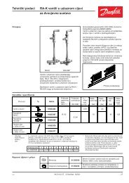 Tehnički podaci RA-K ventili s uzlaznom cijevi za ... - Danfoss.com