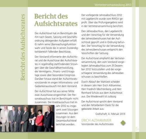 Kurzbericht 2012.pdf - Raiffeisenbank Grafschaft-Wachtberg eG