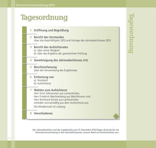 Kurzbericht 2012.pdf - Raiffeisenbank Grafschaft-Wachtberg eG