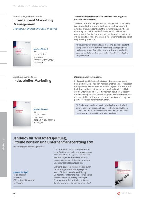 Wirtschafts- und Sozialwissenschaften - Oldenbourg Verlag