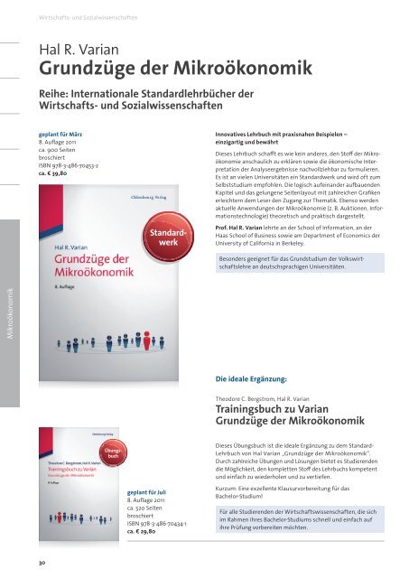 Wirtschafts- und Sozialwissenschaften - Oldenbourg Verlag