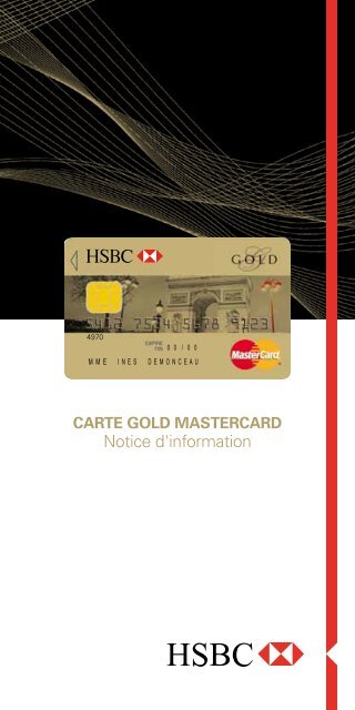 gold mastercard - HSBC