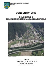 CONSUNTIVI 2010 - Comune di Arbedo-Castione