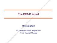 The IMRaD format - Journal of Postgraduate Medicine