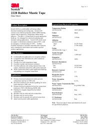 Scotch 2228 Rubber Mastic Tape Data Sheet - 3M