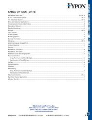 installation instructions table of contents - Blackstock Lumber Co., Inc.